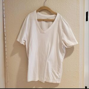 White V-Neck Skirt